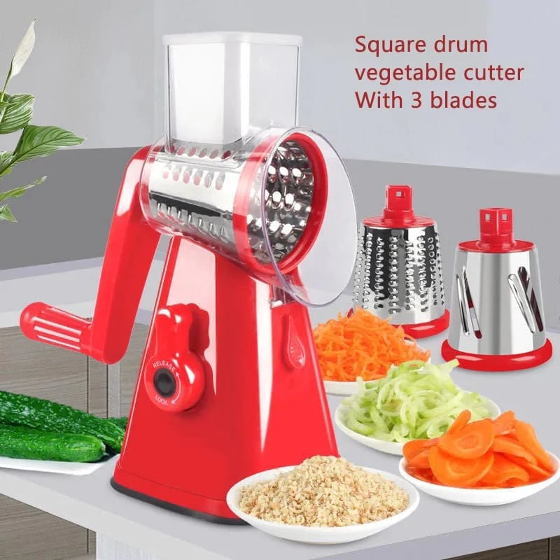 3 In 1 Manual Multifunctional Vegetable Slicer Roller Cutter