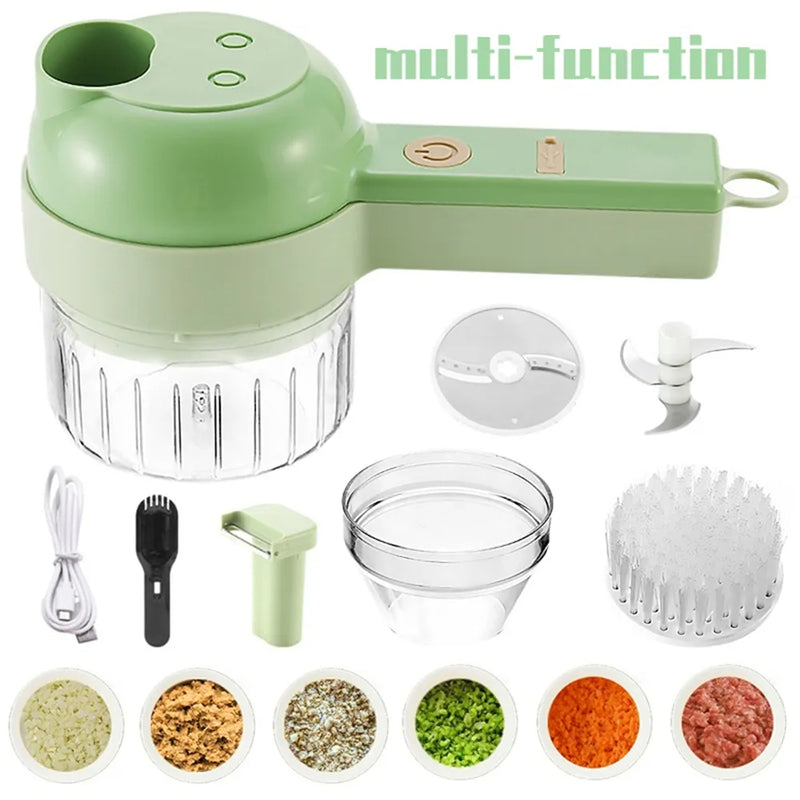 4 IN 1 HANDHELD ELECTRIC VEGETABLE CHOPPER