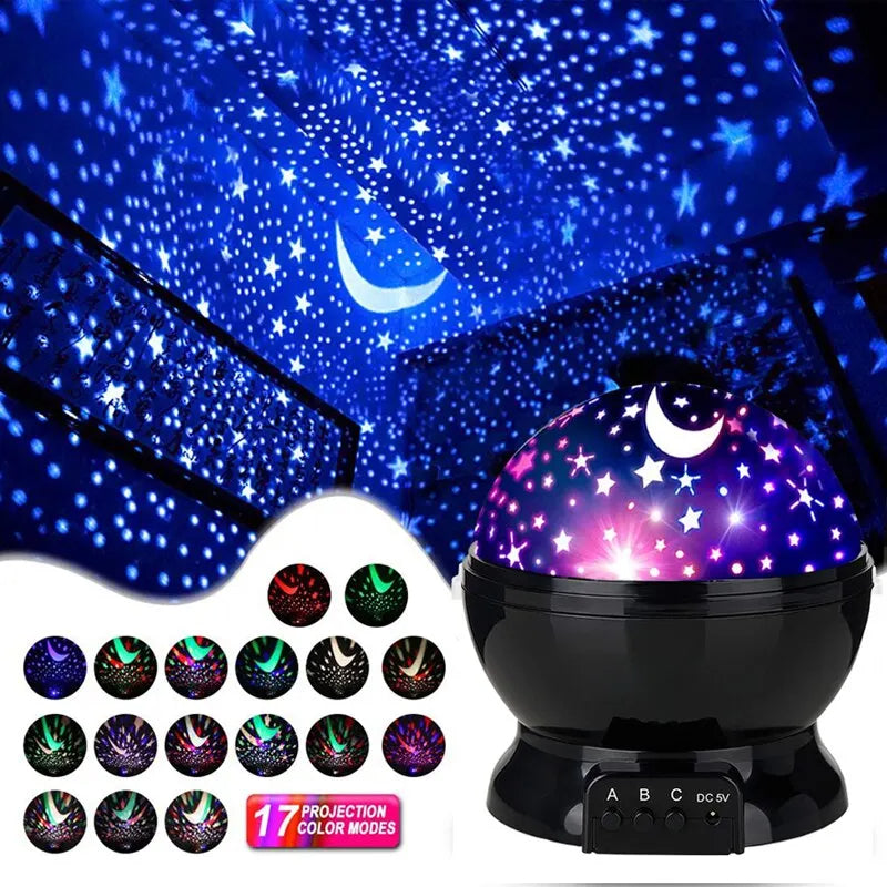 LED Dream Rotating Projection Moon lamp