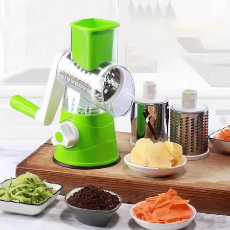 3 In 1 Manual Multifunctional Vegetable Slicer Roller Cutter