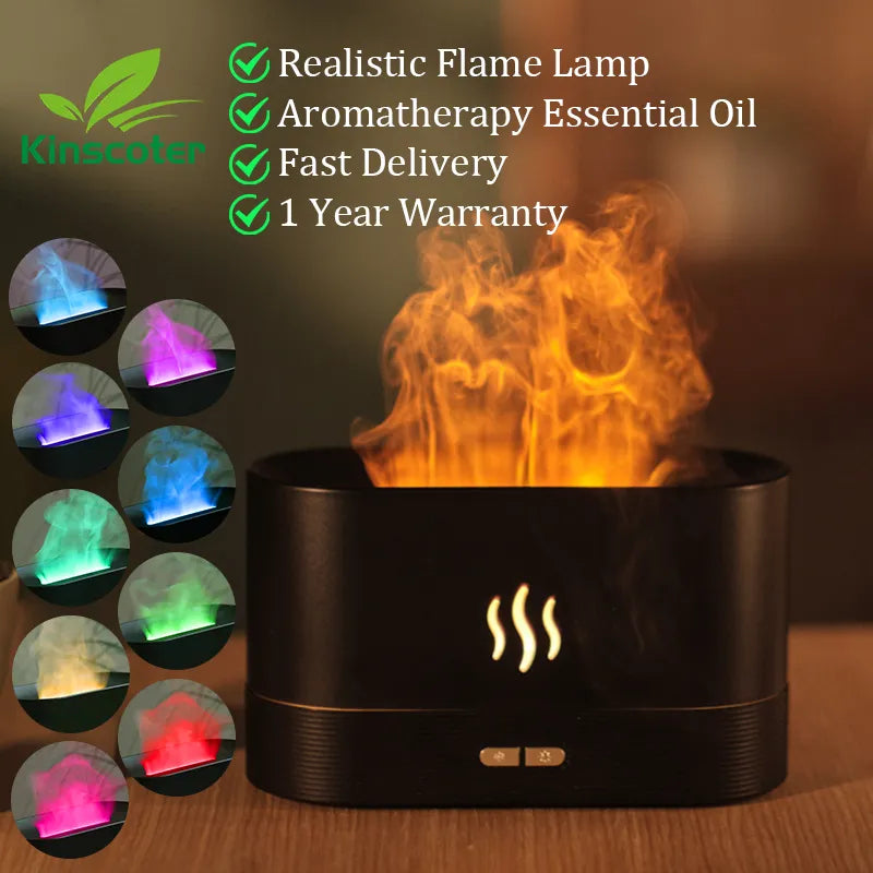 Aroma Portable Flame Humidifier & Diffuser