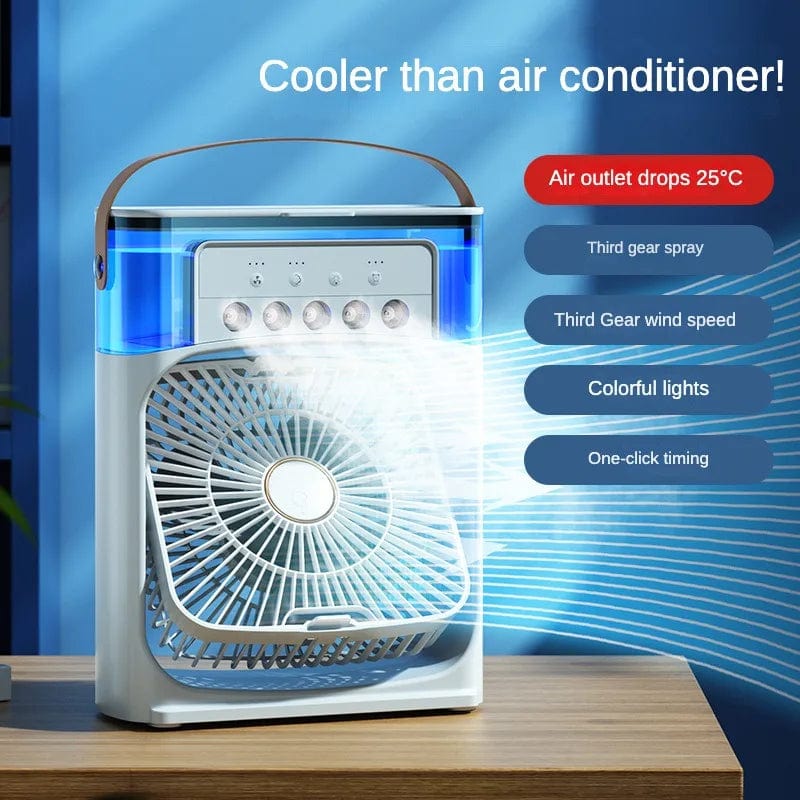 Portable Ultrasonic Humidifying Air Conditioning Fan.