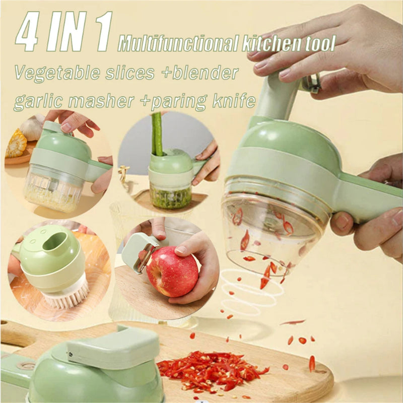 4 IN 1 HANDHELD ELECTRIC VEGETABLE CHOPPER