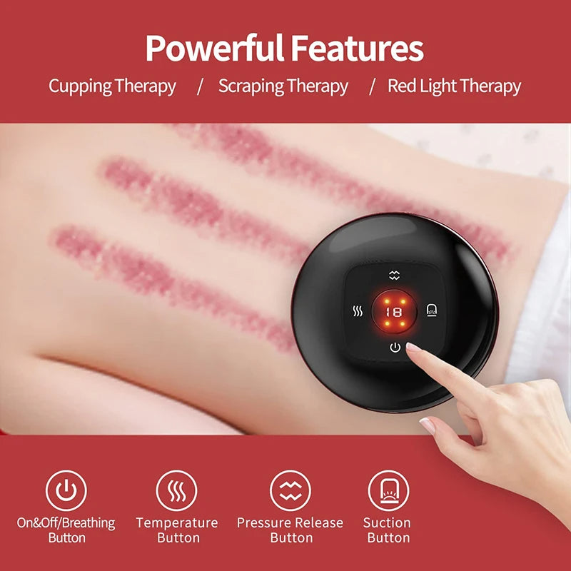 Electric Vaccum Cupping Massage Device