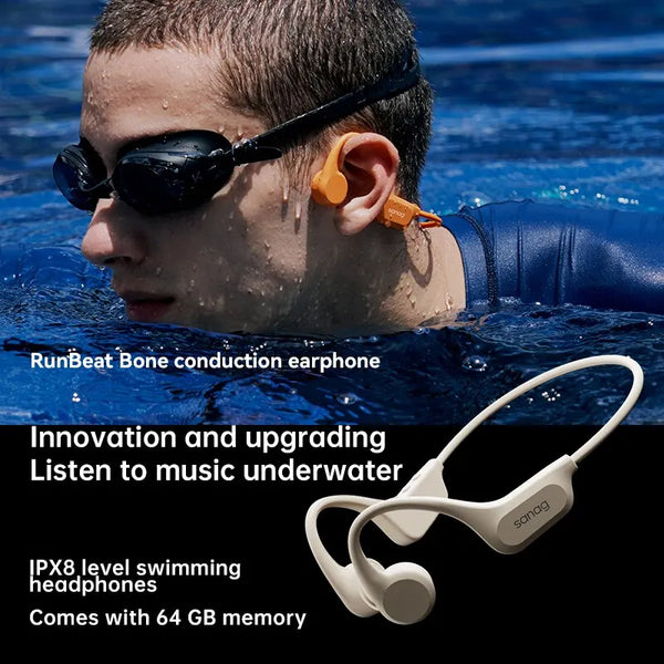 Bone Conduction Headphones - Bluetooth Wireless Headset