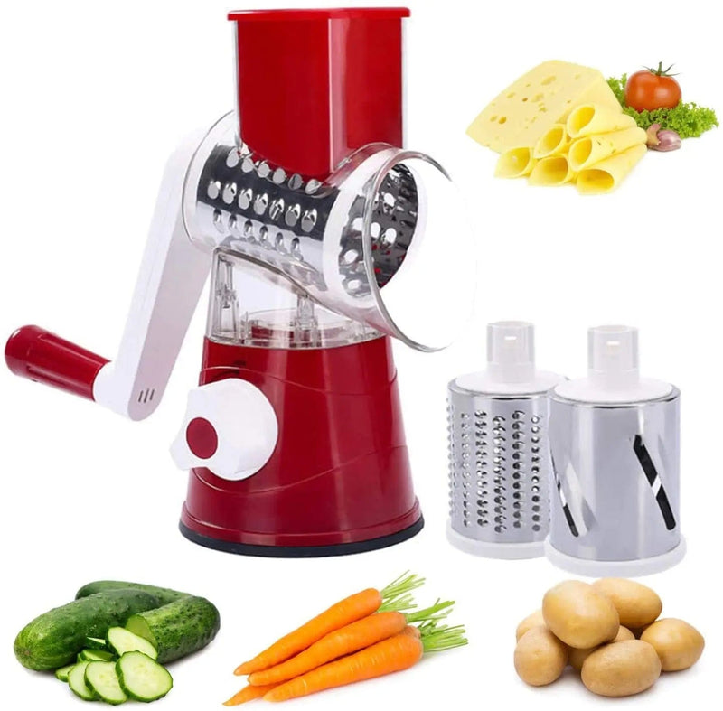 3 In 1 Manual Multifunctional Vegetable Slicer Roller Cutter