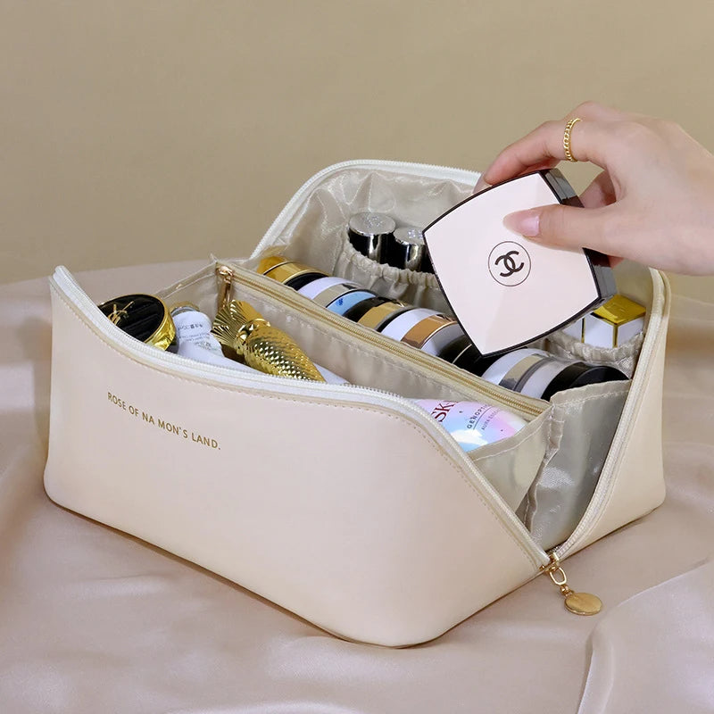 Large capacity cosmetic bag