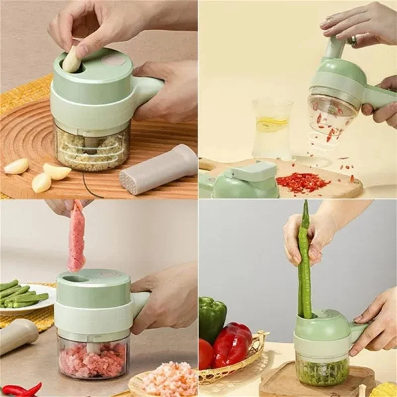 4 IN 1 HANDHELD ELECTRIC VEGETABLE CHOPPER