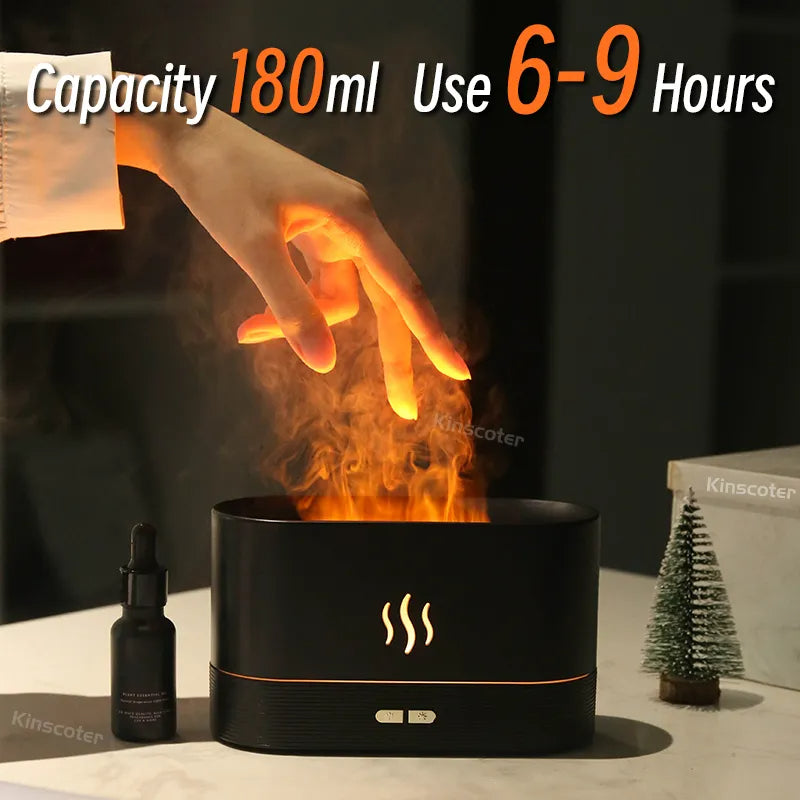 Aroma Portable Flame Humidifier & Diffuser