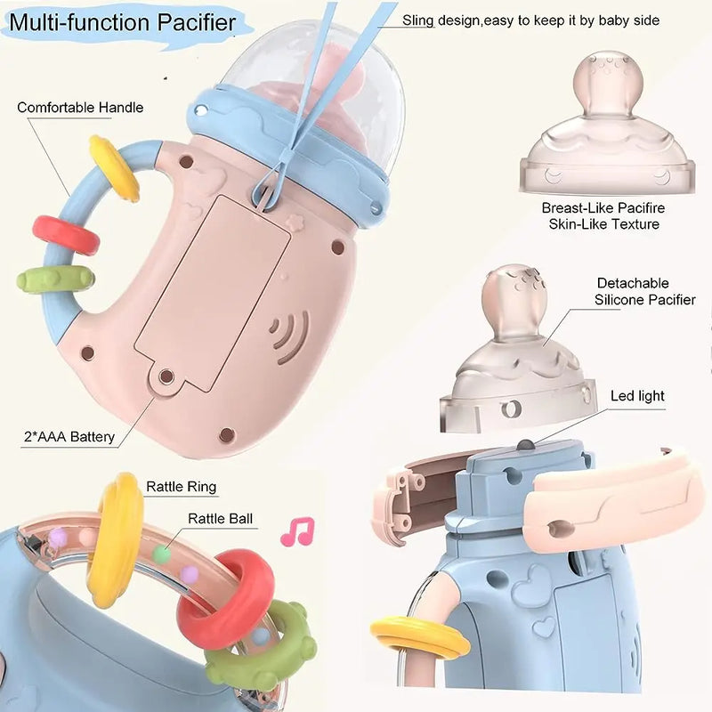 Baby Musical Feeding Bottle Soft Teether