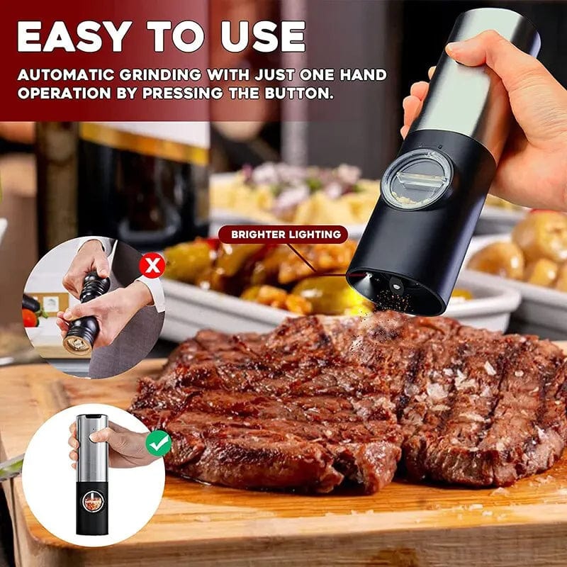 Rechargeable electric salt and pepper mill+Kitchen Gadget