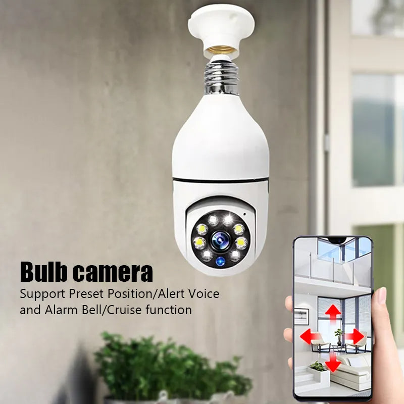 1080P Night Vision Bulb Security Camera