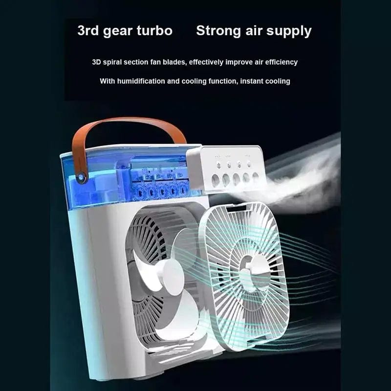 Portable Ultrasonic Humidifying Air Conditioning Fan.