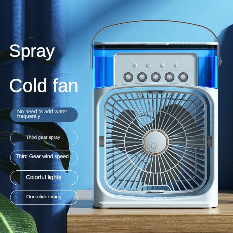 Portable Ultrasonic Humidifying Air Conditioning Fan.