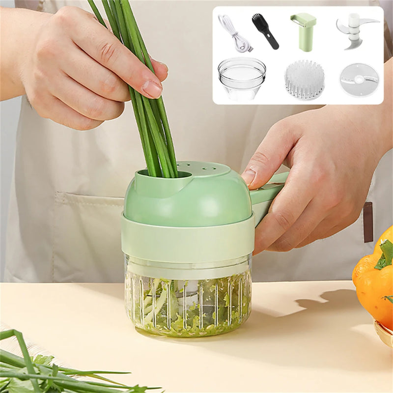 4 IN 1 HANDHELD ELECTRIC VEGETABLE CHOPPER