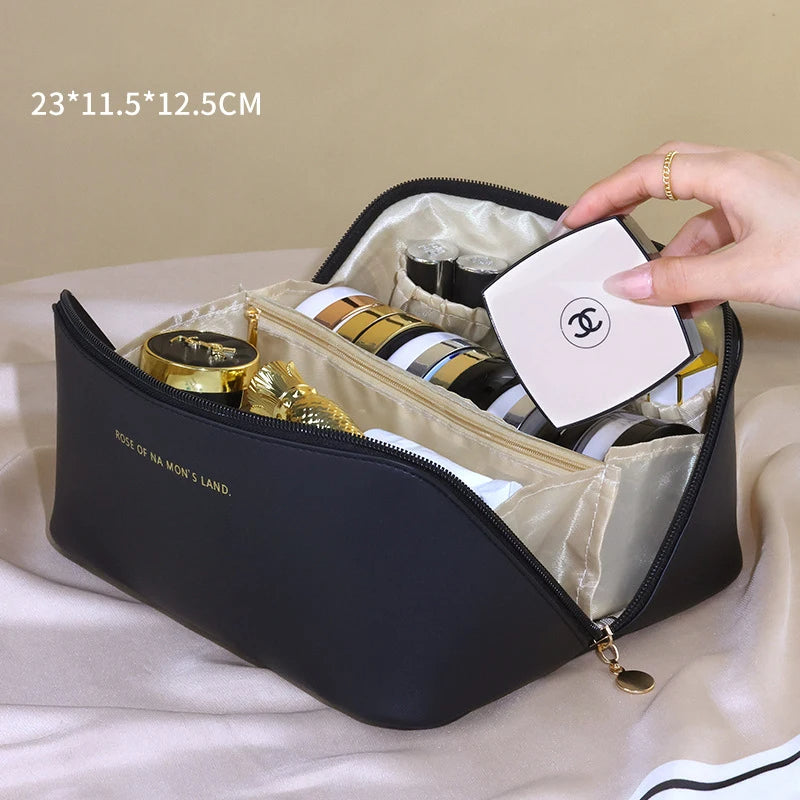 Large capacity cosmetic bag