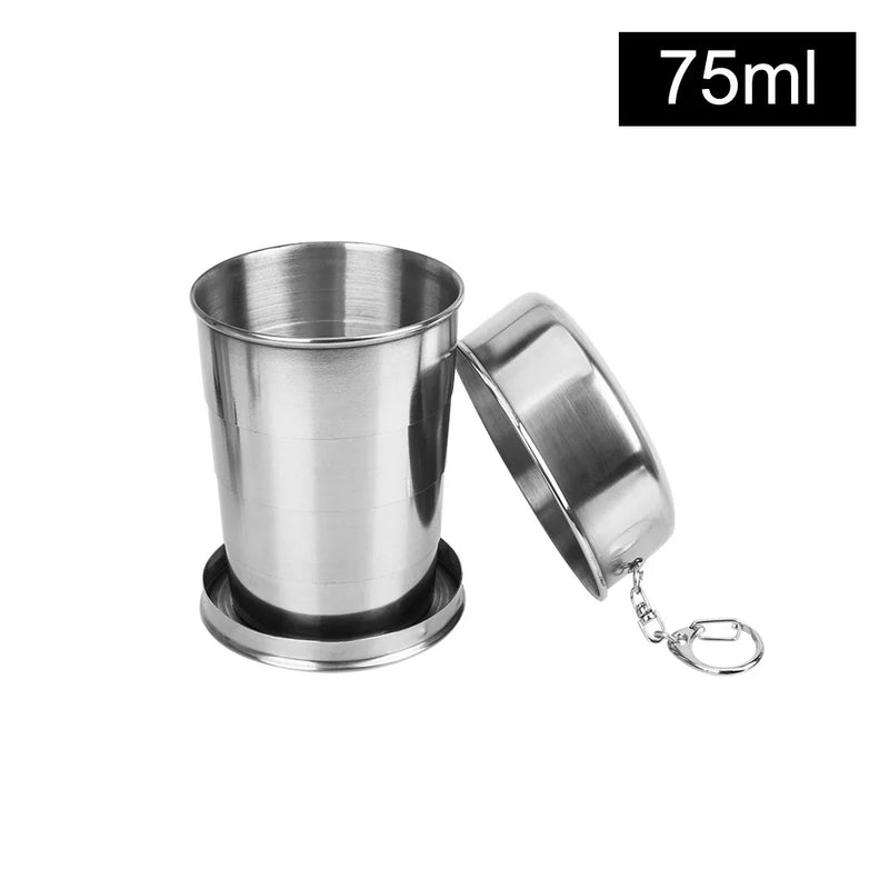 FOLDABLE STAINLESS STEEL TRAVEL CUP