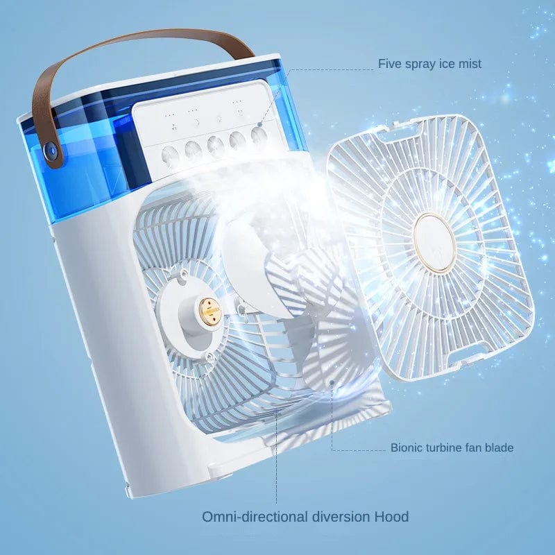 Portable Ultrasonic Humidifying Air Conditioning Fan.