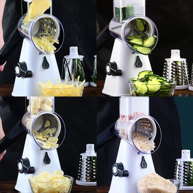 3 In 1 Manual Multifunctional Vegetable Slicer Roller Cutter