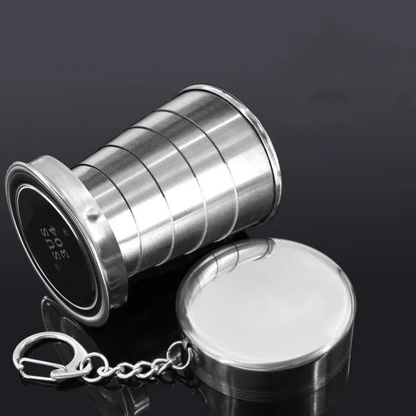 FOLDABLE STAINLESS STEEL TRAVEL CUP