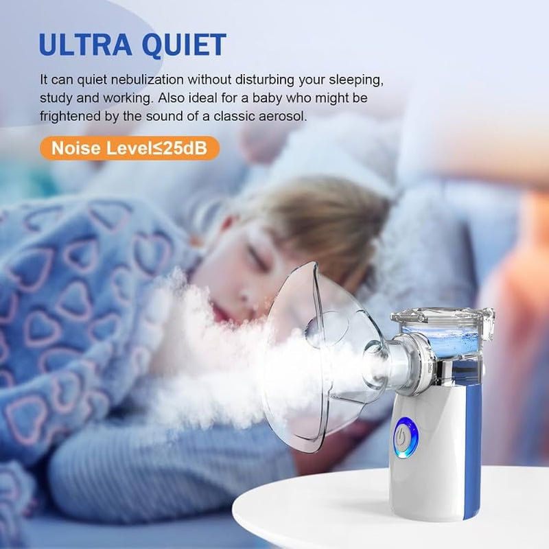 Portable & Rechargeable Inhaler Nebulizer For Kids And Adults